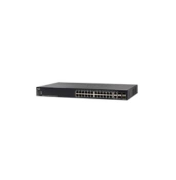 Cisco SG550X-24P-K9 Managed L3 Gigabit Ethernet (10/100/1000) Power over Ethernet (PoE) 1U Zwart
