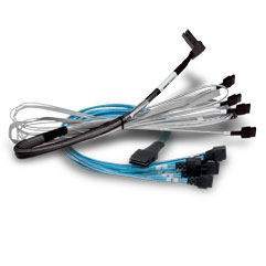 Broadcom 05-50064-00 Serial Attached SCSI (SAS) cable 1 m Black, Blue, Silver