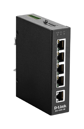 D-Link DIS‑100G‑5W Unmanaged L2 Gigabit Ethernet (10/100/1000) Zwart