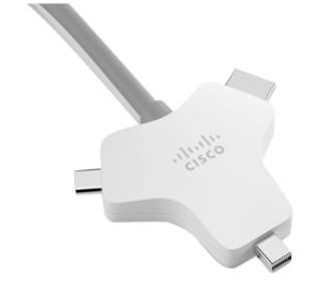 Cisco CAB-HDMI-MUL4K-9M= video kabel adapter HDMI Type A (Standaard) HDMI + Mini DisplayPort + USB Type-C Zilver