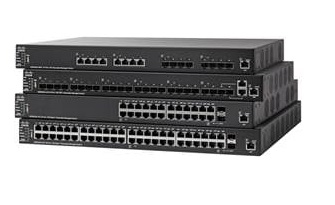 Cisco SX550X-24F 24-PORT 10G SFP+ STACKABLE MANAGED SWITCH L3 Zwart