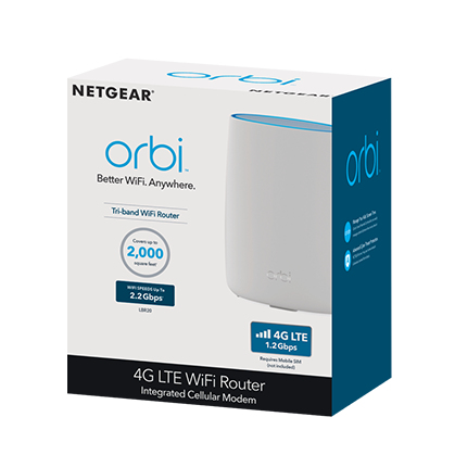 NETGEAR LBR20 draadloze router Gigabit Ethernet Dual-band (2.4 GHz / 5 GHz) 3G 4G Wit