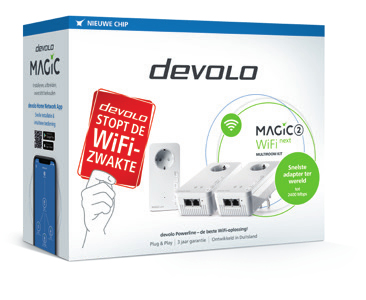 Devolo Magic 2 Wifi next Multiroom Kit 1200 Mbit/s Ethernet LAN Wit 3 stuk(s)