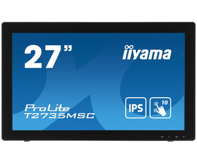 iiyama ProLite T2735MSC-B3 touch screen-monitor 68,6 cm (27") 1920 x 1080 Pixels Multi-touch Zwart