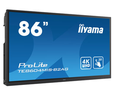 iiyama TE8604MIS-B2AG interactive whiteboards & accessories 2,18 m (86") 3840 x 2160 Pixels Touchscreen Zwart HDMI