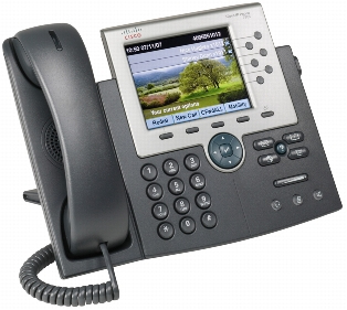 Cisco 7965G, Refurbished IP phone Black, Grey TFT