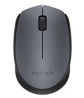 Logitech M170 RF Wireless+USB Optical 1000DPI Ambidextrous Black,Grey mice