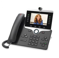 Cisco 8865, Refurbished IP phone Charcoal Wired handset 5 lines Wi-Fi