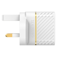 OtterBox Premium fast charge wall charger (UK) 20-W, Cloud Dust White