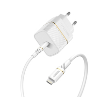 OtterBox Fast charge wall charging kit: Premium 20W Wall Charger + Standard Cable: Lightning to USB-C, EU, Cloud Dust White