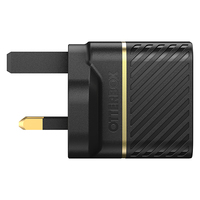 OtterBox Premium fast charge wall charger (UK) 30-W, Black Shimmer
