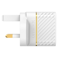 OtterBox Premium fast charge wall charger (UK) 30-W, Cloud Dust White