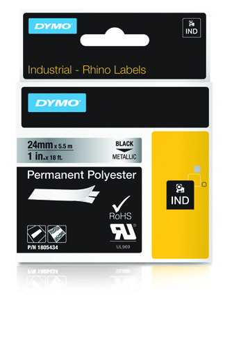 DYMO 24mm RHINO Permanent polyester label-making tape