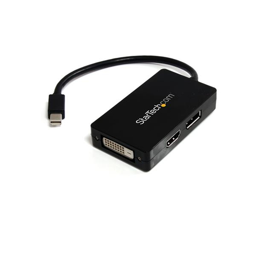StarTech.com A/V-reisadapter: 3-in-1 Mini DisplayPort naar DisplayPort DVI- of HDMI-converter