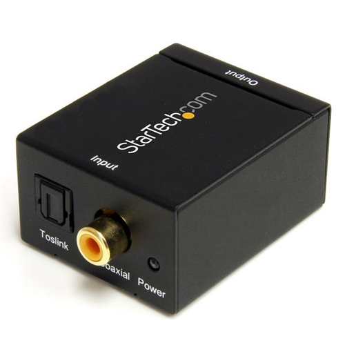StarTech.com SPDIF digitale coaxiale of Toslink optisch-naar-stereo RCA audioconverter