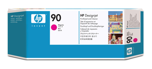 HP 90 magenta DesignJet printkop en printkopreiniger