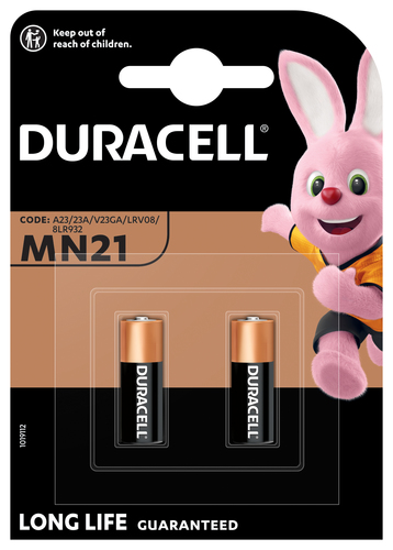 Duracell Specialty alkaline MN21-batterij, verpakking van 2