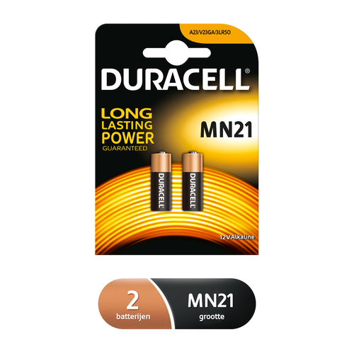 Duracell Specialty alkaline MN21-batterij, verpakking van 2