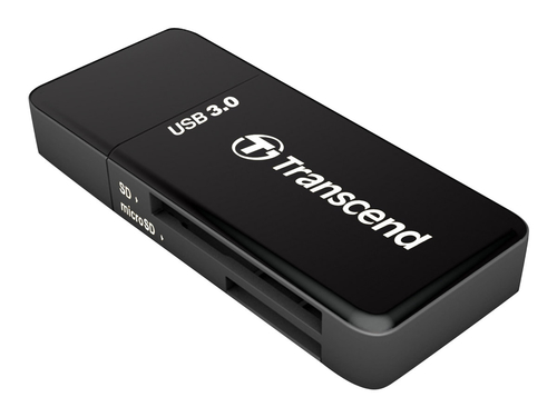 Transcend RDF5 geheugenkaartlezer USB 3.2 Gen 1 (3.1 Gen 1) Type-A Zwart