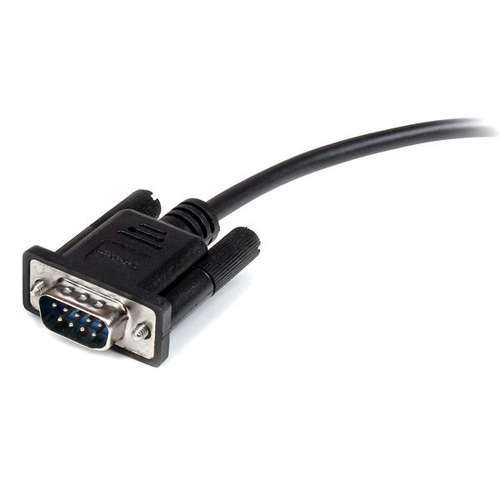 StarTech.com Zwarte straight-through DB9 RS232 seriële kabel M/F 2 m