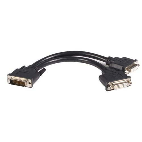 StarTech.com 20 cm LFH-59 mannelijk naar dual vrouwelijk DVI-I DMS-59 kabel