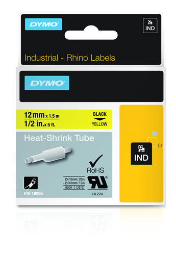 DYMO 12mm RhinoPRO Heat shrink tubes D1 label-making tape