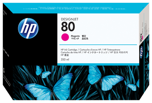 HP 80 350-ml Magenta DesignJet Ink Cartridge
