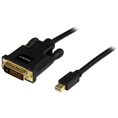 StarTech.com 3 m lange Mini DisplayPort-naar-DVI-adapterconverterkabel Mini DP-naar-DVI 1920x1200 zwart