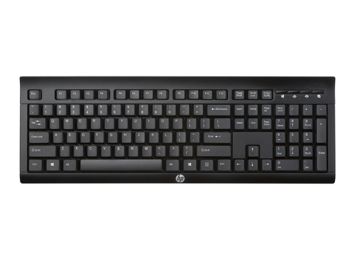 HP K2500 keyboard RF Wireless QWERTY Black