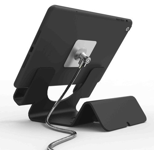 Compulocks Universal Tablet Holder with Keyed Cable Lock - Black