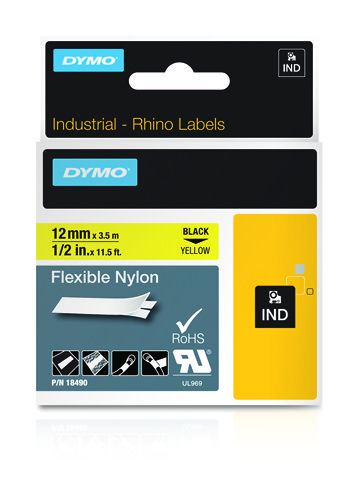 DYMO 12mm RHINO Flexible Nylon Tape D1 label-making tape