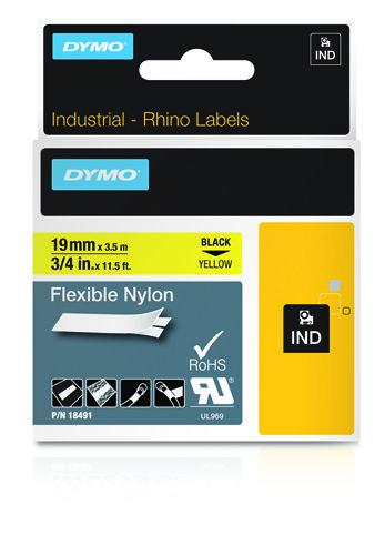 DYMO 19mm Flexible Nylon Tape D1 label-making tape
