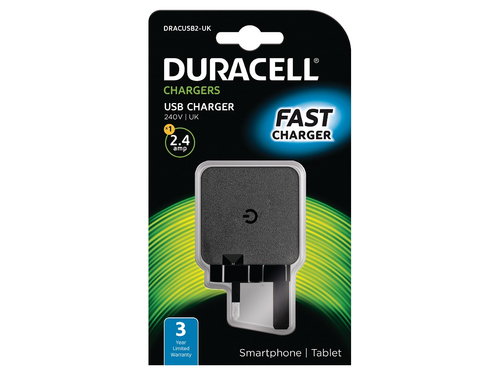 Duracell 2.4A USB Phone/Tablet Charger