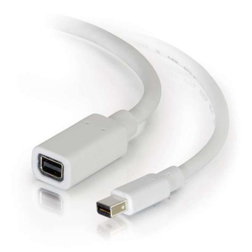 C2G 2m Mini DisplayPort Extension Cable M/F - White