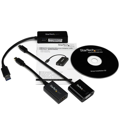 StarTech.com 3-in-1 Adapter set voor Surface Pro 4 / Pro 3 en Surface mDP naar HDMI / VGA USB 3.0 naar GbE