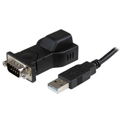 StarTech.com 1-poorts USB naar RS232 DB9 seriële adapter met verwijderbare 1,8 m USB A naar B-kabel