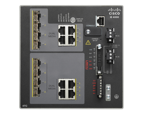 Cisco IE-4000-4TC4G-E netwerk-switch Managed L2/L3 Gigabit Ethernet (10/100/1000) Zwart