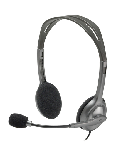 Logitech H111 Binaural Head-band Grey headset