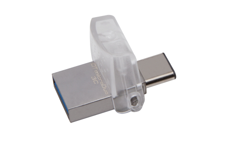 Kingston Technology DataTraveler microDuo 3C 32GB USB flash drive USB Type-A / USB Type-C 3.2 Gen 1 (3.1 Gen 1) Silver