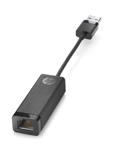 HP USB 3.0 to Gigabit LAN USB-C RJ-45 Black cable interface/gender adapter