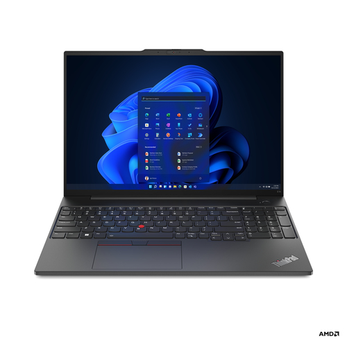 Lenovo ThinkPad E16 AMD Ryzen™ 7 7730U Ordinateur portable 40,6 cm (16") WUXGA 16 Go DDR4-SDRAM 512 Go SSD Wi-Fi 6 (802.11ax) Windows 11 Pro Noir