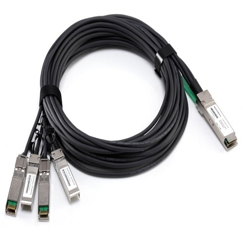 DELL QSFP+/SFP+, 1 m 1m Black, Silver networking cable