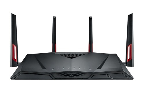 ASUS RT-AC88U wireless router Dual-band (2.4 GHz / 5 GHz) Gigabit Ethernet 3G 4G Black,Red