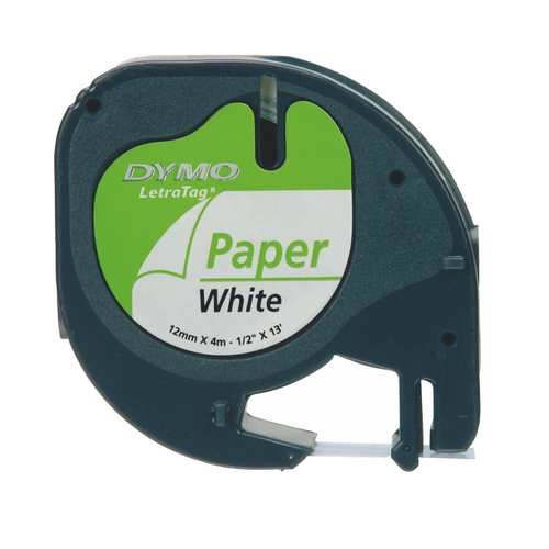 DYMO 12mm LetraTAG Paper tape label-making tape