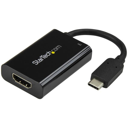 StarTech.com USB-C naar 4K HDMI adapter met USB 60 W Power Delivery zwart