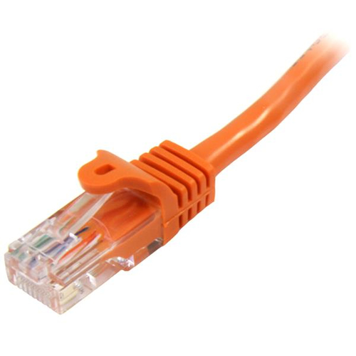 StarTech.com Cat5e Ethernet netwerkkabel met snagless RJ45 connectors UTP kabel 0,5m oranje
