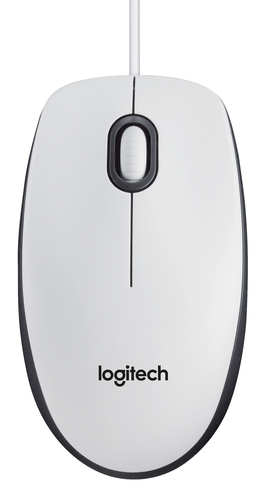 Logitech M100 USB Optical 1000DPI Ambidextrous White mice