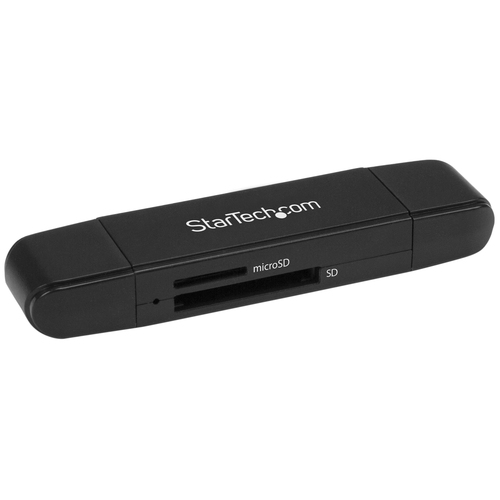 StarTech.com USB 3.0 Geheugenkaart Reader/Writer voor SD en microSD Kaarten, USB-C en USB-A, USB 3.0 SD Card Reader, Compact, 5Gbps, MicroSD USB Adapter