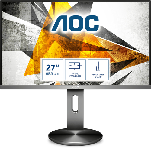 AOC 90 Series I2790PQU/BT computer monitor 68,6 cm (27") 1920 x 1080 Pixels Full HD LED Grijs