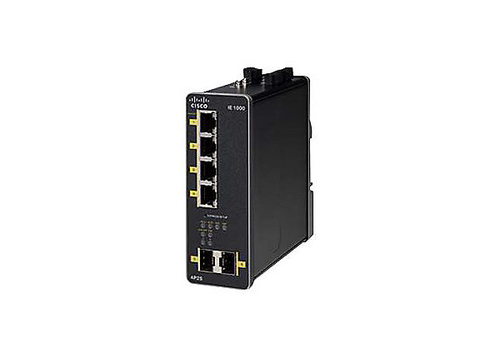 Cisco IE 1000-4P2S-LM, Refurbished Managed Gigabit Ethernet (10/100/1000) Power over Ethernet (PoE) Black